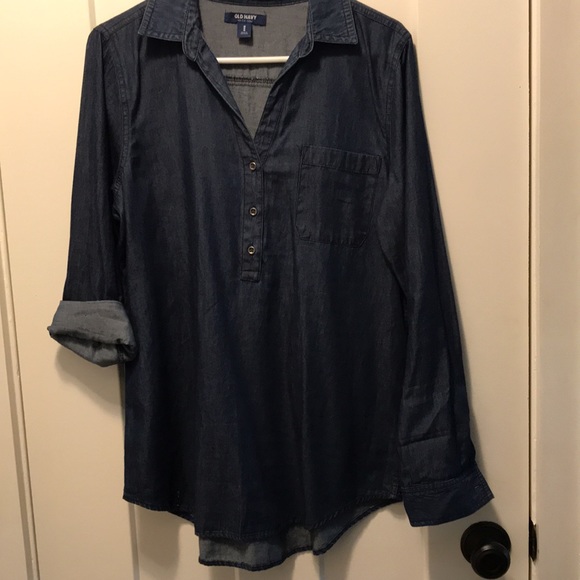 Old Navy pull over denim shirt - Picture 5 of 5